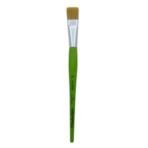 מכחולים סינטטיים שטוחים דמוי בריסטל  - סדרה ירוקה - Da Vinci - שטוח-24