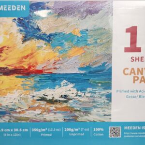 בלוק קנווס - 10 דפים - MEEDEN