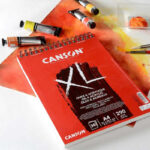 בלוק לצבעי שמן ואקריליק - Canson -  XL  Acrylique & Huile