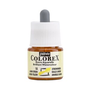 דיו צבעוני על בסיס מים - Colorex Ink - lemon-yellow-18