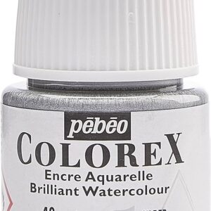 דיו צבעוני על בסיס מים - Colorex Ink - silver-48