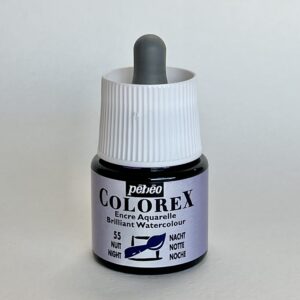 דיו צבעוני על בסיס מים - Colorex Ink - night-blue-55