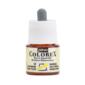 דיו צבעוני על בסיס מים - Colorex Ink - primary-yellow-59
