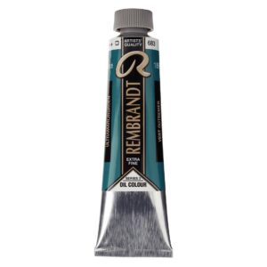 צבע שמן - 40 מ"ל -  Rembrandt - ultramarine-green-683-סדרה-3