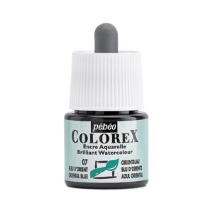 דיו צבעוני על בסיס מים - Colorex Ink - oriental-blue-07