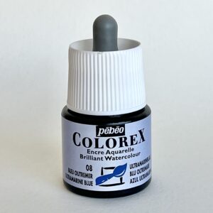 דיו צבעוני על בסיס מים - Colorex Ink - ultramarine-blue-08