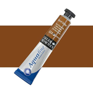 צבע מים בשפופרת - 8 מ"ל - Daler Rowney Aquafine - 223-burnt-umber