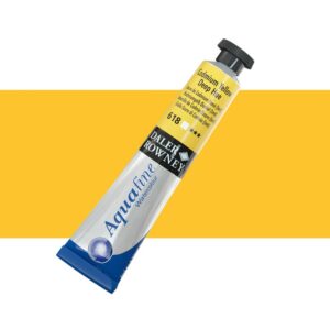 צבע מים בשפופרת - 8 מ"ל - Daler Rowney Aquafine - 618-cadmium-yellow-deep-hue