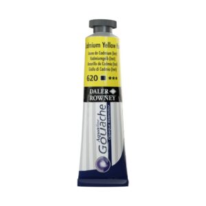 צבע גואש - 15 מ"ל - בשפופרת - Daler Rowney Aquafine - 620-cadmium-yellow-hue