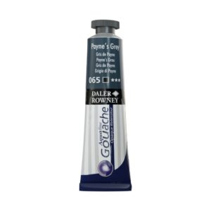 צבע גואש - 15 מ"ל - בשפופרת - Daler Rowney Aquafine - 065-paynes-grey