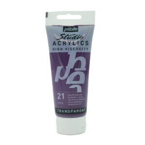 צבע אקריליק סטודיו - 100 מ"ל - Pebeo - oriental-violet-21