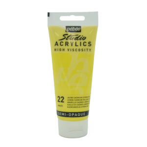 צבע אקריליק סטודיו - 100 מ"ל - Pebeo - lemon-cadmium-yellow-hue-22