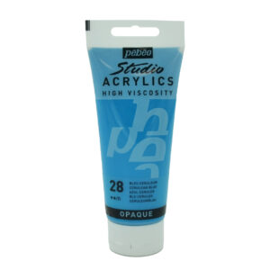צבע אקריליק סטודיו - 100 מ"ל - Pebeo - cerulean-blue-28