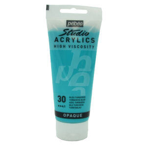 צבע אקריליק סטודיו - 100 מ"ל - Pebeo - turquoise-blue-30