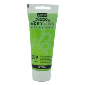 צבע אקריליק סטודיו - 100 מ"ל - Pebeo - iridescent-green-yellow-359