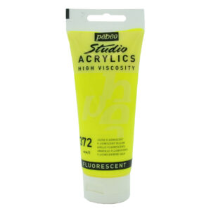 צבע אקריליק סטודיו - 100 מ"ל - Pebeo - florescent-yellow