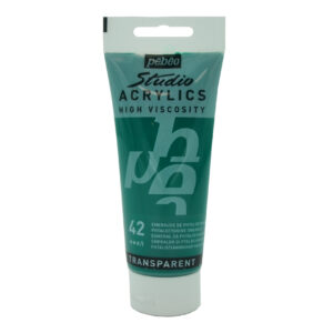 צבע אקריליק סטודיו - 100 מ"ל - Pebeo - phthalocyanine-green-42