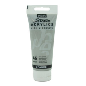 צבע אקריליק סטודיו - 100 מ"ל - Pebeo - neutral-grey-46