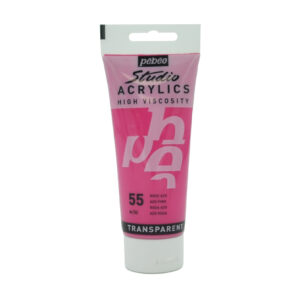 צבע אקריליק סטודיו - 100 מ"ל - Pebeo - azo-pink-55