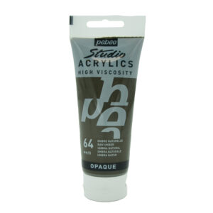 צבע אקריליק סטודיו - 100 מ"ל - Pebeo - raw-umber-64