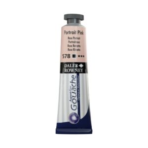 צבע גואש - 15 מ"ל - בשפופרת - Daler Rowney Aquafine - 578-peach-pink-portrait-pink