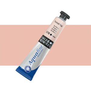 צבע מים בשפופרת - 8 מ"ל - Daler Rowney Aquafine - 578-peach-pink-portrait-pink