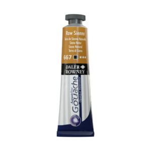 צבע גואש - 15 מ"ל - בשפופרת - Daler Rowney Aquafine - 667-raw-sienna