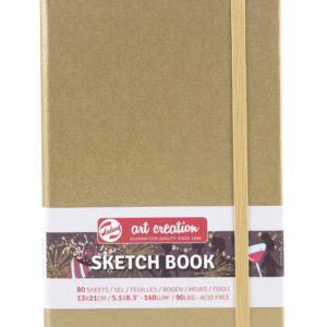 בלוק רישום - סקטצ'בוק - 13/21 ס"מ- Talens - זהב