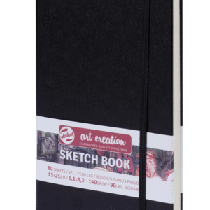 בלוק רישום - סקטצ'בוק - 13/21 ס"מ- Talens - שחור