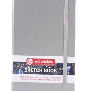 בלוק רישום - סקטצ'בוק - 13/21 ס"מ- Talens - כסף