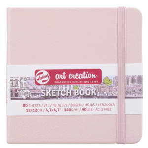 ספר רישום - סקטצ'בוק - 12/12 ס"מ -  Talens - ורוד