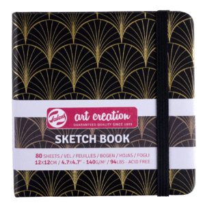 ספר רישום - סקטצ'בוק - 12/12 ס"מ -  Talens - ארט-דקו