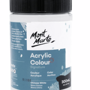 צבע אקריליק - 300 מ"ל - Mont Marte - chinese-white-52
