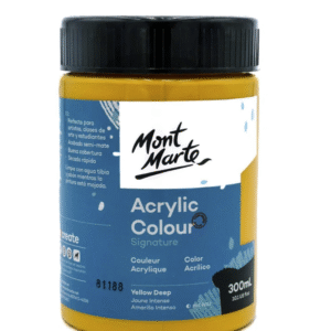 צבע אקריליק - 300 מ"ל - Mont Marte - yellow-deep-53
