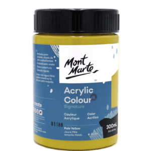 צבע אקריליק - 300 מ"ל - Mont Marte - pale-yellow-3