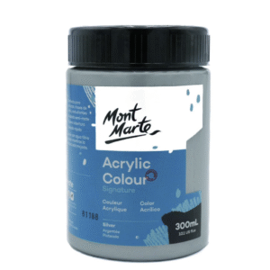 צבע אקריליק - 300 מ"ל - Mont Marte - silver-34