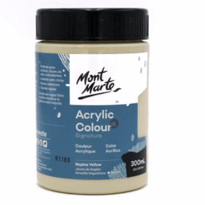 צבע אקריליק - 300 מ"ל - Mont Marte - naples-yellow-35