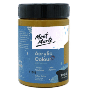 צבע אקריליק - 300 מ"ל - Mont Marte - yellow-ochre-5