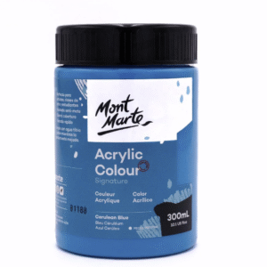 צבע אקריליק - 300 מ"ל - Mont Marte - cerulean-blue-17