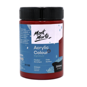 צבע אקריליק - 300 מ"ל - Mont Marte - crimson-11
