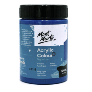 צבע אקריליק - 300 מ"ל - Mont Marte - deep-cyan-60