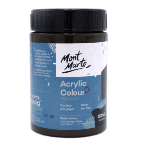 צבע אקריליק - 300 מ"ל - Mont Marte - burnt-umber-27