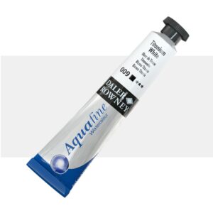 צבע מים בשפופרת - 8 מ"ל - Daler Rowney Aquafine - 009-titanium-white