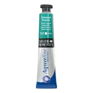 צבע מים בשפופרת - 8 מ"ל - Daler Rowney Aquafine - 157-transparent-turquoise
