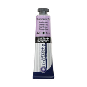 צבע גואש - 15 מ"ל - בשפופרת - Daler Rowney Aquafine - 420-ultramarine-pink