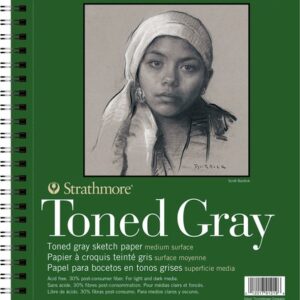 בלוק רישום בגוונים - סדרה 400 -  Strathmore - a3-toned-gray