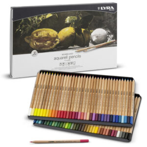 סט 72 עפרונות אקוורל בקופסת פח - Lyra Rembrandt