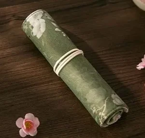 תיק בד מתגלגל בעיצוב יפני - אָטֶלְיֶה - ירוק