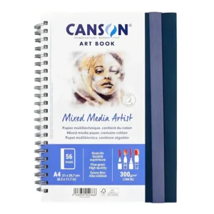 בלוק ספירלה -  Mixed Media Artist-  כריכה קשה -  Canson