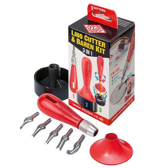 ערכת הדפס - LINO CUTTER & BAREN KIT ESSDEE – תמונה 2